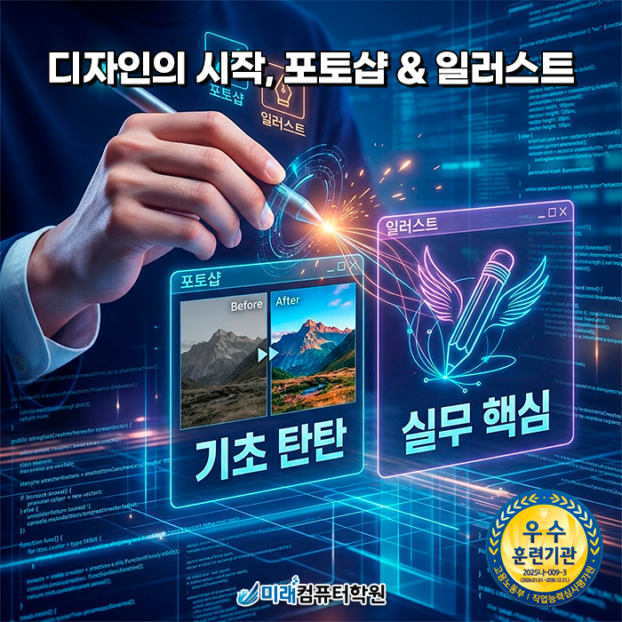  [부산 국비지원] 포토샵·일러스트레이터 | 웹디자인부터 쇼핑몰 관리까지 한 번에 끝내는 실무 정복 가이드