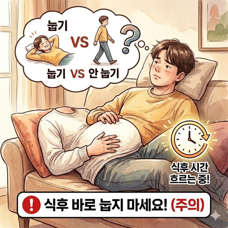  과식하고 소화제 먹고 누워도 되나요? 역류성 식도염 예방을 위한 올바른 대처법