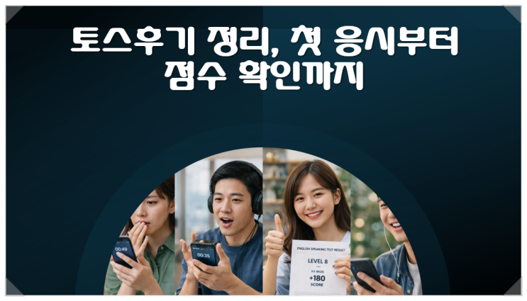  토스후기 첫 응시부터 점수 확인까지 직접 느낀 준비 포인트 모음