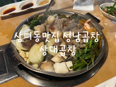 판교 유스페이스 삼평동맛집 성남곱창 삼대곱창