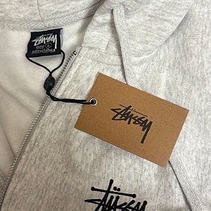 [STUSSY] 스투시 후드집업 여자 사이즈 후기 L size | BASIC STUSSY ZIP HOODIE | Ash Heather