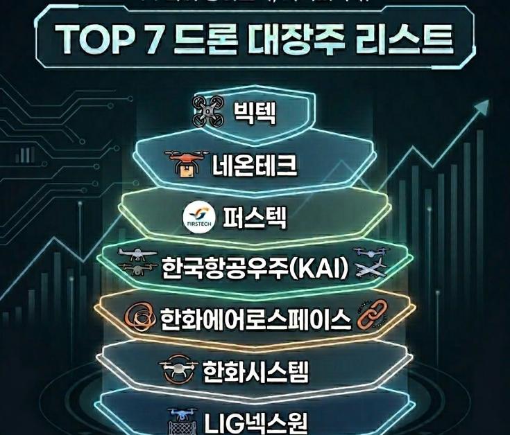  국내 드론 관련주 총정리 | 2026년 지금 담아야 할 방산 드론 대장주 TOP7