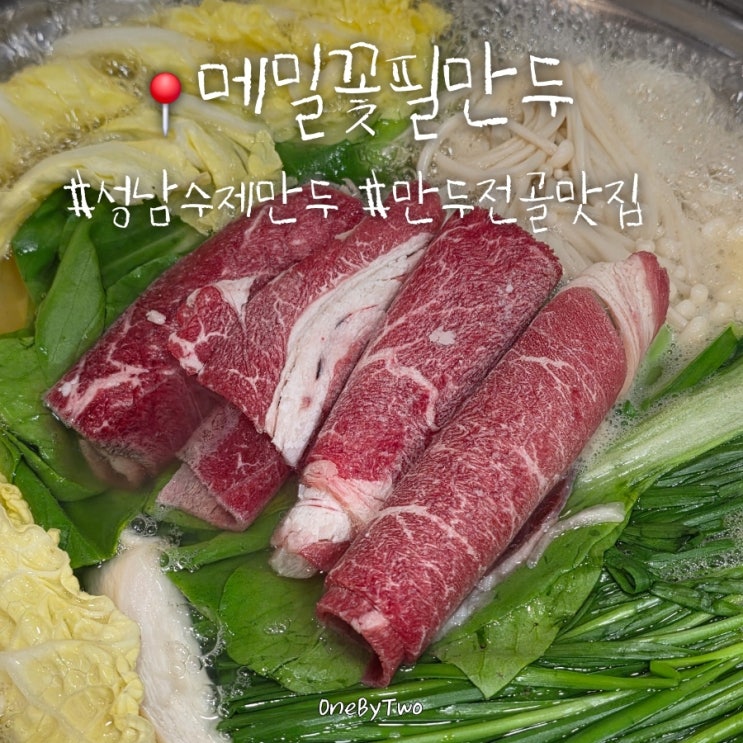  성남 만두 맛집 메밀꽃필만두 | 속이 꽉 찬 손만두와 메밀면 조합
