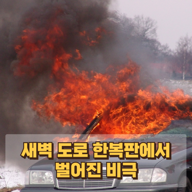  새벽 도로 한복판에서 벌어진 비극 — 송파 차량 화재 사망 사건의 의미