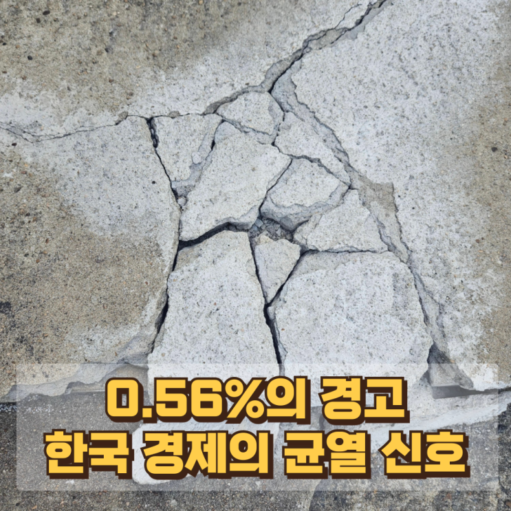  0.56%의 경고: 조용히 시작된 금융 리스크, 한국 경제의 균열 신호