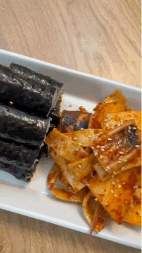 집에서 만드는 충무김밥, 석박지+오징어어묵무침 초간단 레시피 (봄소풍 메뉴)