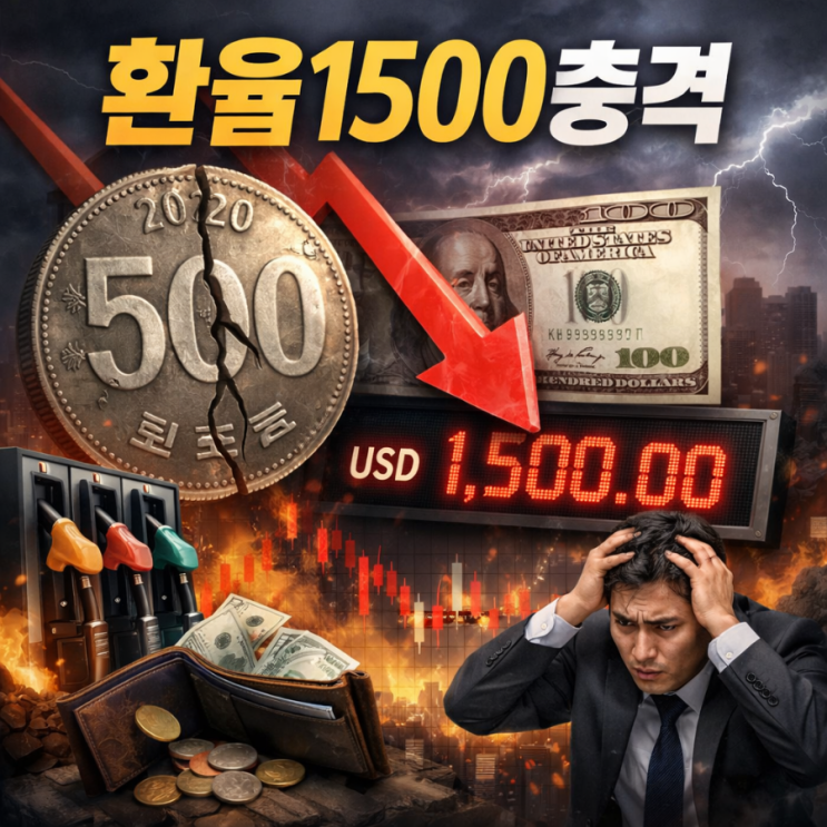  환율 1500원 돌파 이유 지금 시장에서 벌어지는 일