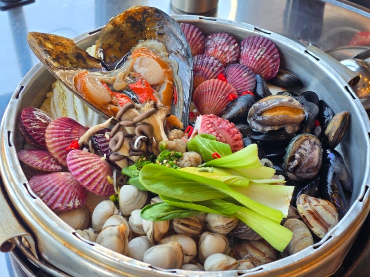 시흥 정왕동 거북섬 조개찜 맛집 노을조개 거북섬점 백반기행 촬영지