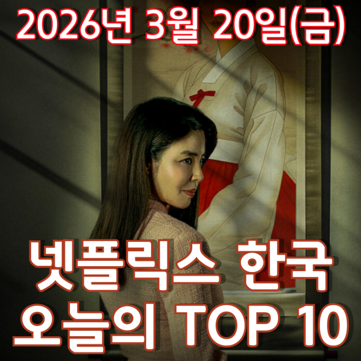  [3월 20일] 넷플릭스 한국 TOP 10 - 넷플릭스에 상륙한 오컬트 미스터리 '신명'