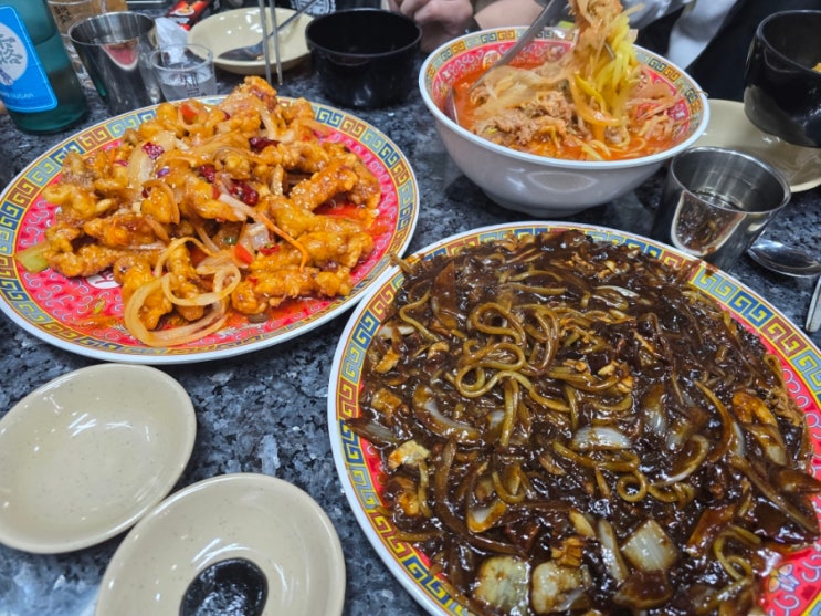  신논혁역 중식 맛집 천안문 : 짜장면  짬뽕 탕수육