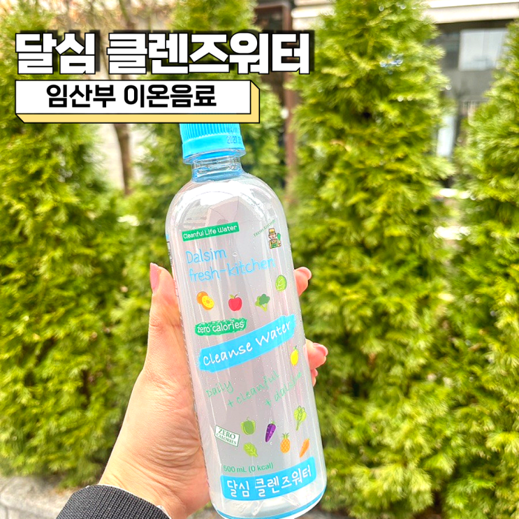  임산부 이온음료 달심 클렌즈워터 제로칼로리 추천