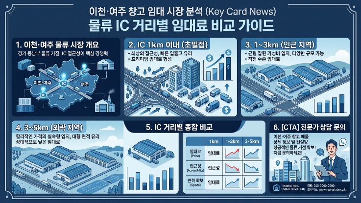  이천·여주 창고 임대 구하는 법 — IC 거리별 시세표·계약 주의사항 총정리 (2026 최신)