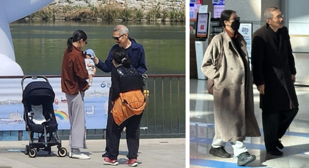  “유모차 끌며 포착…”  홍상수김민희, 혼외아들과 육아 근황? 공항·공원 목격담 재조명