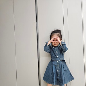 유아원피스 여아옷브랜드 폴로 랄프로렌 데님 원피스 예뻐요!