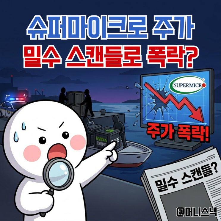 엔비디아 칩 3.5조 밀수? 슈퍼마이크로 주가 폭락 이유
