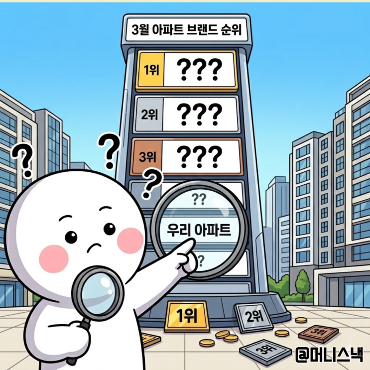 3월 아파트 브랜드 순위 우리 아파트는 몇위일까?