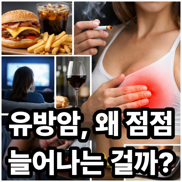  유방암 발생률이 증가하는 이유 5가지  요즘 더 많아지는 진짜 이유