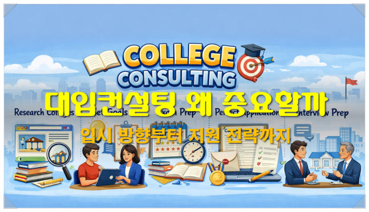  대입컨설팅 왜 중요할까, 입시 방향부터 지원 전략까지