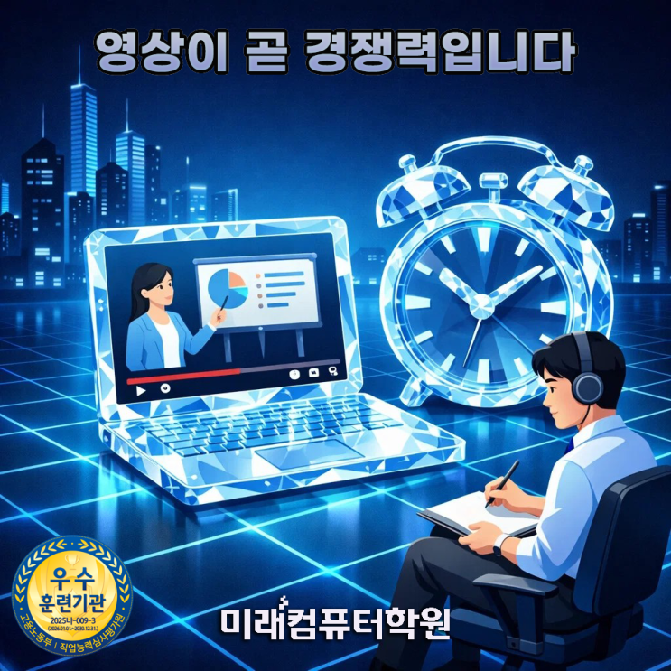   부산·김해·양산 국비지원 광고영상제작·영상편집 학원 유튜브·프리미어·에프터이펙트 배우고 취업까지 한번에!