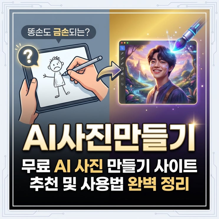  AI사진만들기, 똥손도 금손되는 무료 AI 사진 만들기 사이트 추천 및 사용법 완벽 정리
