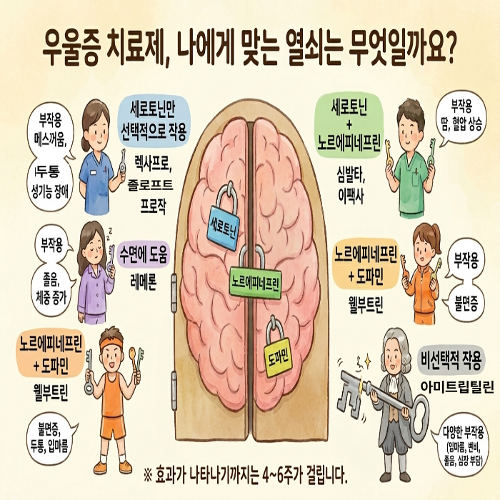 우울증 약물 총정리 — 항우울제의 종류부터 부작용, 올바른 복용법까지