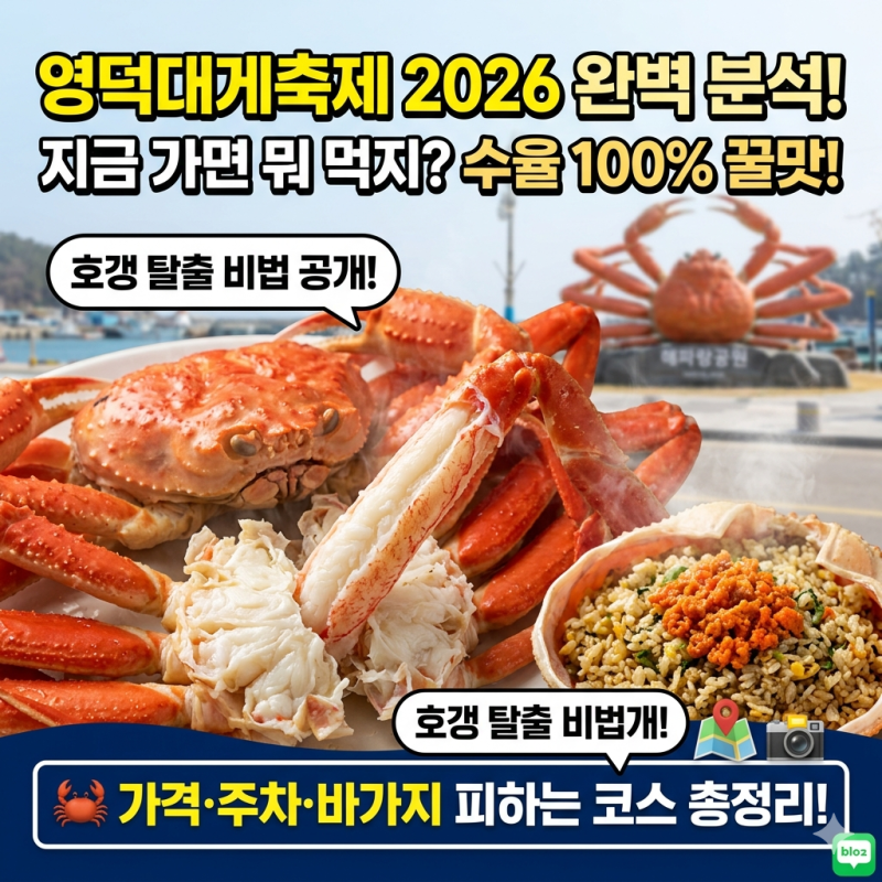 영덕대게축제 2026 지금 가면 뭐 먹을까? 가격·주차·바가지 피하는 코스 총정리