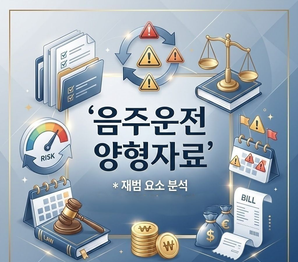 음주운전양형자료 재범 요소 비용