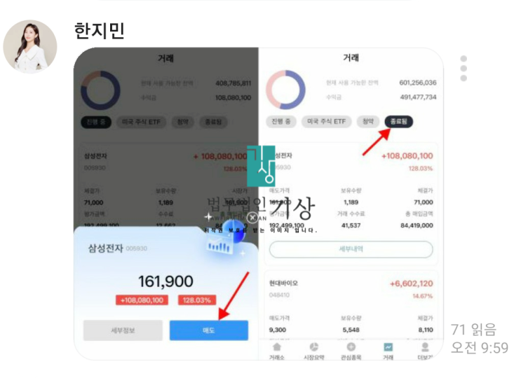  차트연구실 리딩방, 김영익 대표 사칭과 한지민 비서 기관계좌 사기
