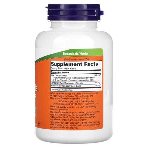 나우푸드 실리마린 밀크시슬 300mg
