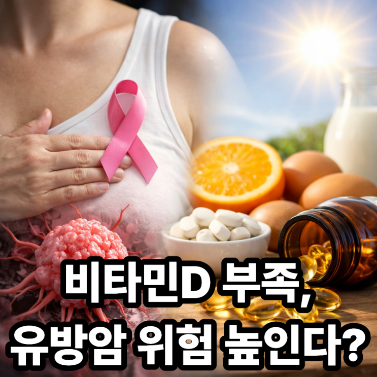  유방암과 비타민D 부족의 연관성 (재발 위험까지 영향?)