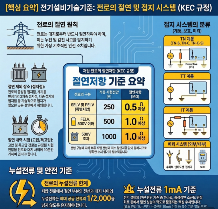 전로의 절연 (KEC 130)