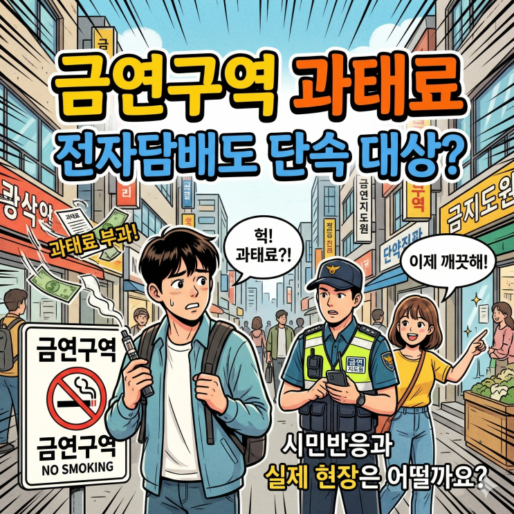 금연구역 과태료, <b>전자담배</b>는 예외? <b>단속</b> 현장에서 벌어지는... 