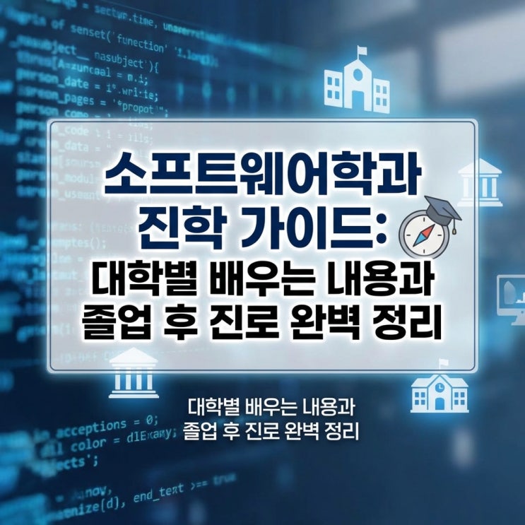  소프트웨어학과 진학 가이드: 대학별 배우는 내용과 졸업 후 진로 완벽 정리