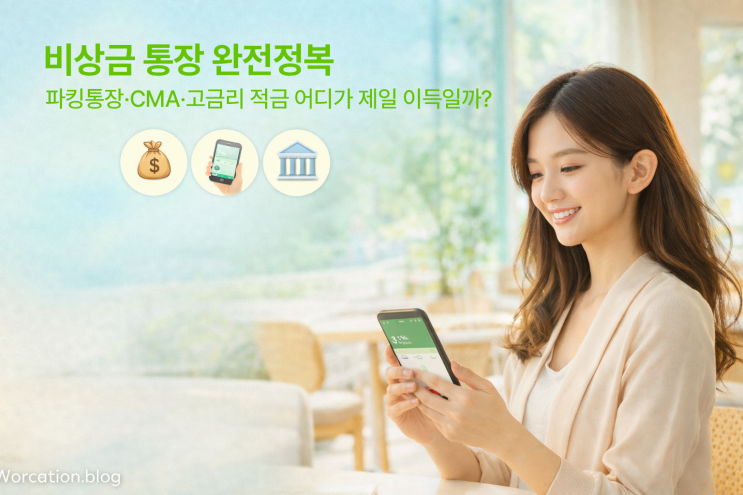  비상금 통장 완전정복 : 파킹통장·CMA·고금리 적금 어디가 제일 이득일까?