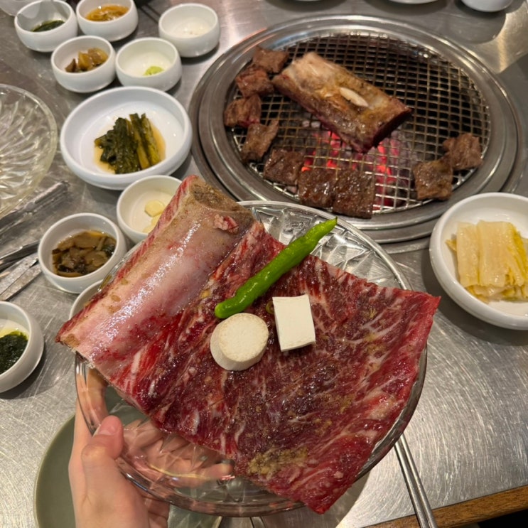  [청기와타운 마포점] 마포 생갈비 맛집 수원왕갈비 후기 구워주는 고기집 온누리상품권 사용가능