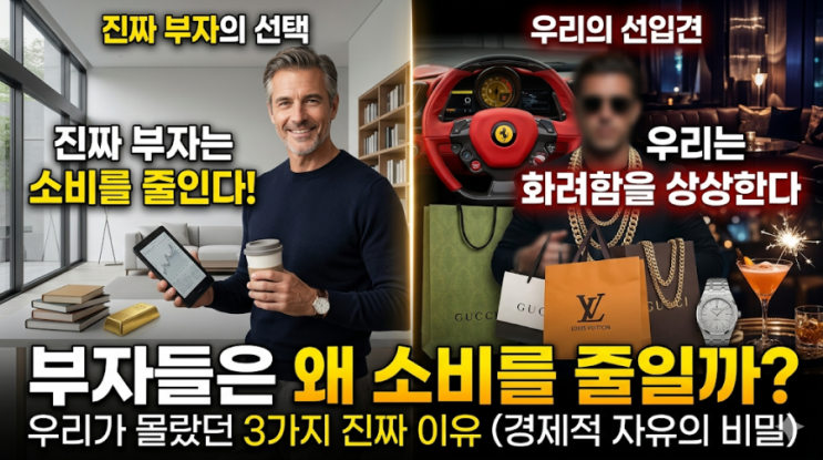  부자들은 왜 소비를 줄일까? 우리가 몰랐던 '진짜 부자'들의 3가지 소비 철학