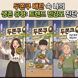  [심리테스트] 3시간 오픈런 가능?  두쫀쿠 대란 속 '나의 소비 성향' 심리테스트 (트렌드 민감도 진단)
