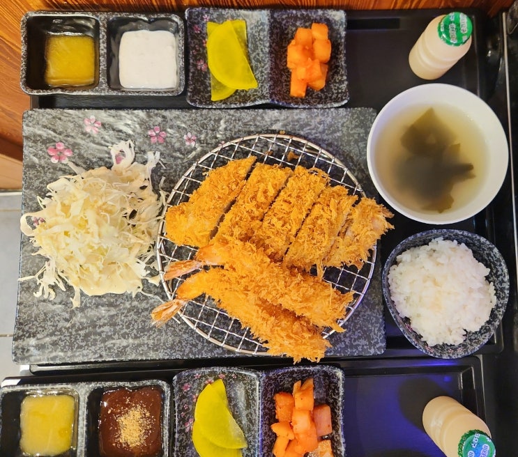  오늘의 메뉴소개 히레+새우2p 창동 이치돈까스