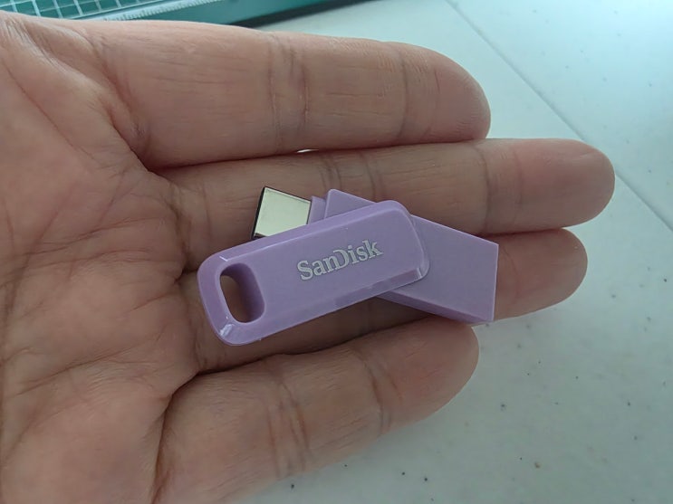  C타입 USB 추천｜샌디스크 Ultra Dual Go 라벤더 퍼플 실사용 후기