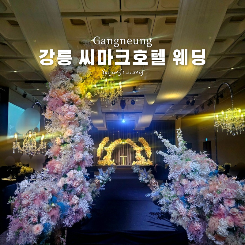 강릉 씨마크호텔 웨딩 결혼식 뷔페 식사 후기