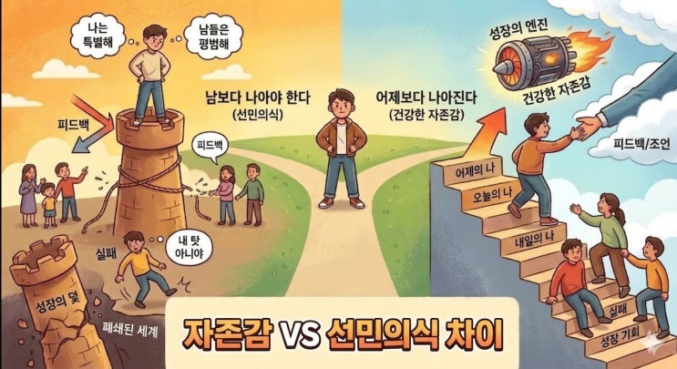  자존감 vs 선민의식 차이｜성공하는 사람들의 결정적 차이