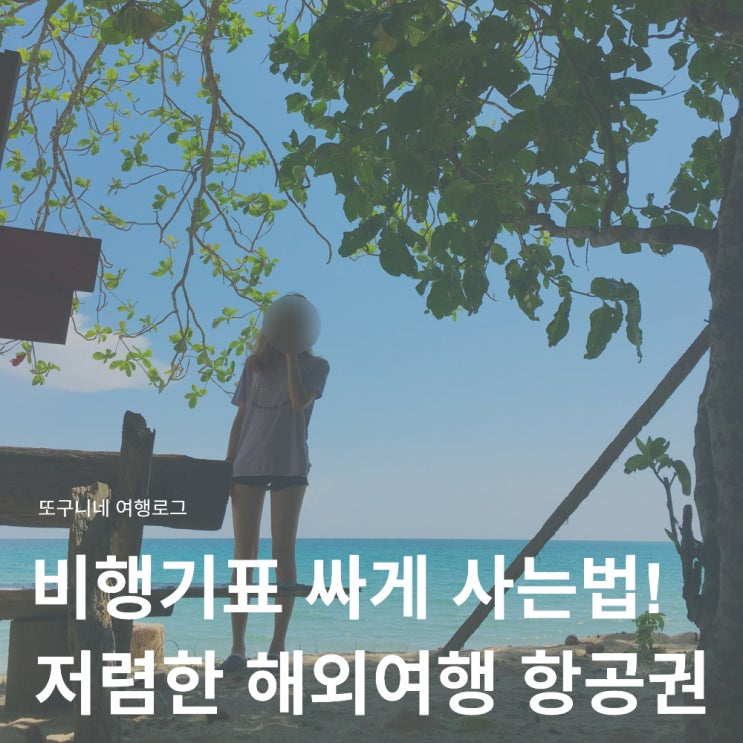  비행기표 싸게 사는법! 저렴한 해외여행 항공권 찾는 방법