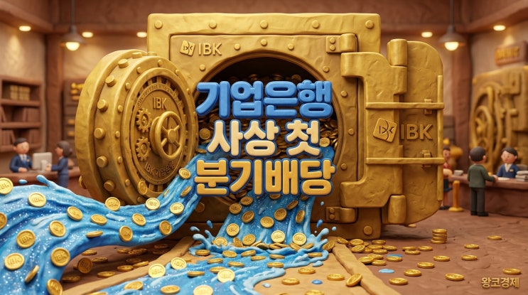  기업은행분기배당 사상 첫 도입 7월31일 기준일 확정과 투자전략