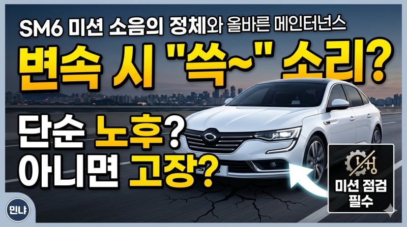[미션 점검] SM6 변속 시 "스윽" 소리, 단순한 노후일까 고장일까? (ft. DCT 미션 오일 규격의 중....