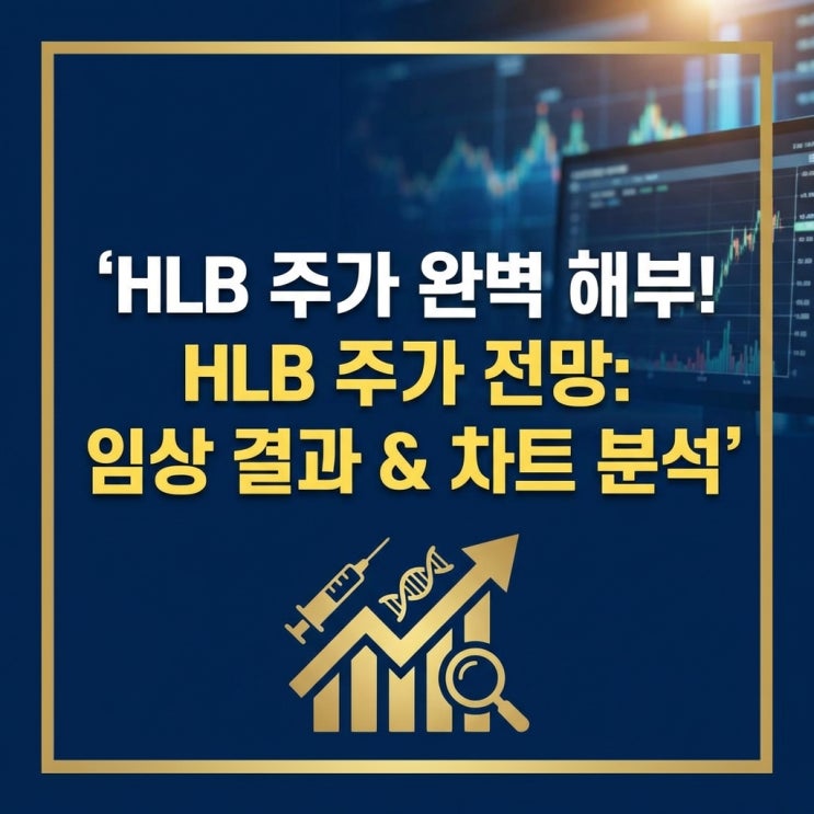  에이치엘비주가 완벽 해부! HLB 주가 전망: 임상 결과에 따른 투자 전략과 차트 분석