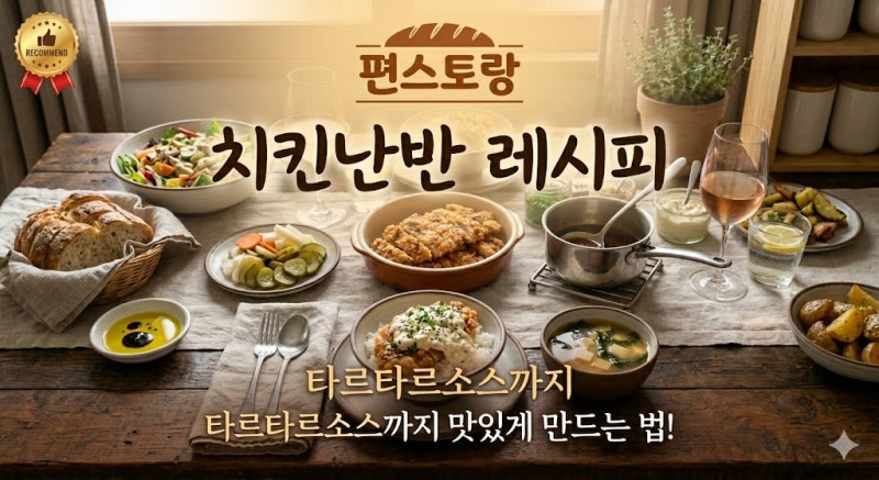 편스토랑 치킨난반 레시피 타르타르소스까지 맛있게 만드는 법