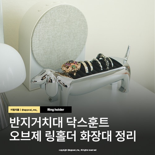  반지거치대 닥스훈트 강아지 오브제 링홀더 홈스타일링 소품 움브라 umbra