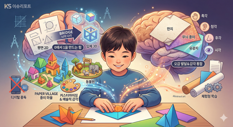  스마트폰이 줄 수 없는 '손끝의 자극', 0에서 1을 창조하는 종이접기 교육법