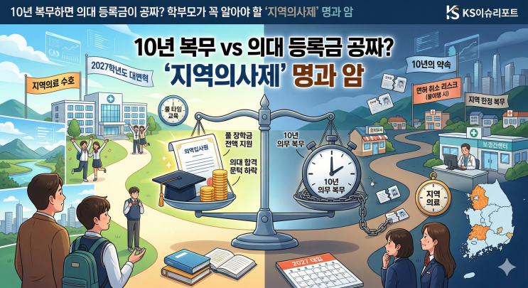  [입시분석] "10년 복무하면 의대 등록금이 공짜? 학부모가 꼭 알아야 할 '지역의사제' 명과 암"