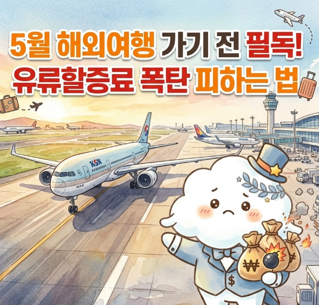  항공권 유류할증료 4월 5월 비교, 지금 당장 예약해야 하는 실질적인 이유